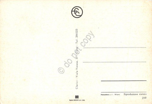 Cartolina Como Mappa del Lago illustrata