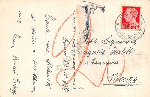 Cartolina Como panorama 1937 | Immagine Gallery 2