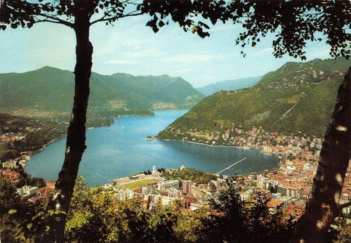 Cartolina Como Panorama con Monte Bisbino e Brunate 1973 | Immagine principale