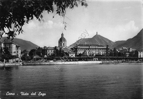 Cartolina Como panorama paese visto dal lago 1949 | Immagine principale