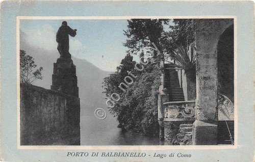 Cartolina Como Porto di Balbianello Ed. Brunner