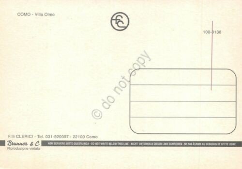 Cartolina Como Villa Olmo | Immagine Gallery 2