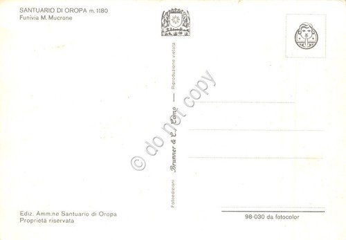 Cartolina Como Villa Olmo dall'alto 1957