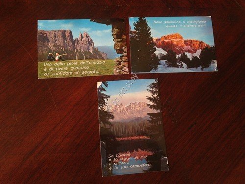 Cartolina con frasi religione amicizia amore Lotto di 3 Cartoline …