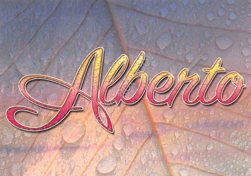Cartolina con nome Alberto La mia cartolina che brilla etimologia … | Immagine principale
