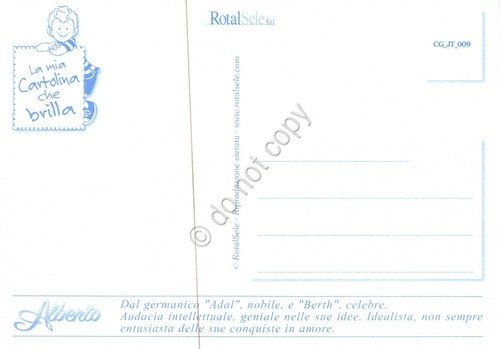 Cartolina con nome Alberto La mia cartolina che brilla etimologia …