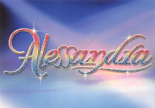 Cartolina con nome Alessandra La mia cartolina che brilla etimologia … | Immagine principale
