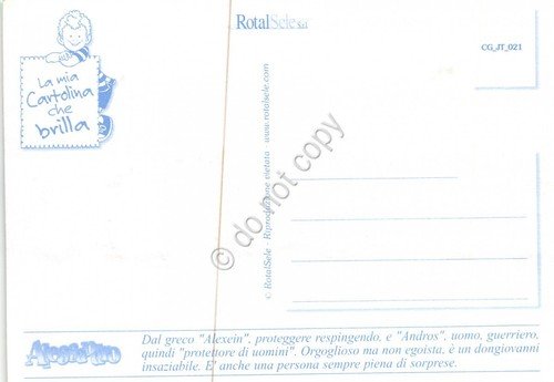 Cartolina con nome Alessandro La mia cartolina che brilla etimologia …