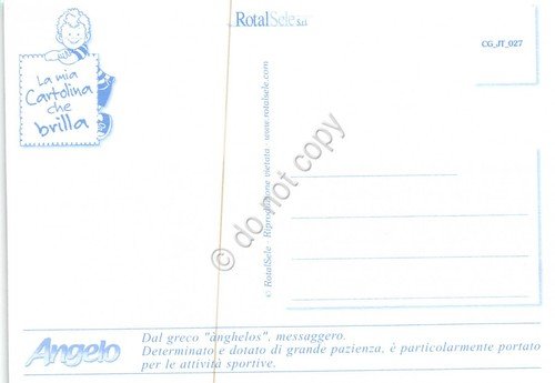 Cartolina con nome Angelo La mia cartolina che brilla etimologia …