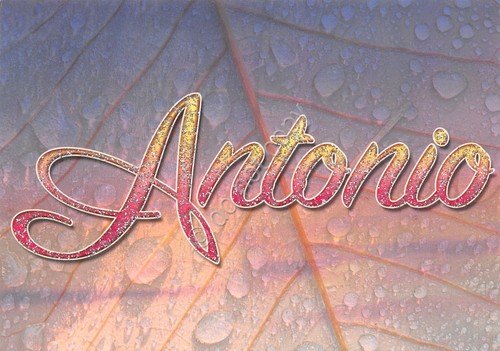 Cartolina con nome Antonio La mia cartolina che brilla etimologia … | Immagine principale