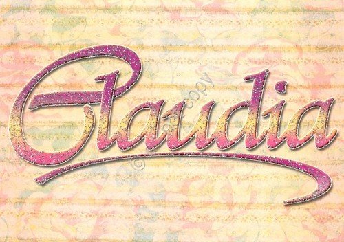 Cartolina con nome Claudia La mia cartolina che brilla etimologia …
