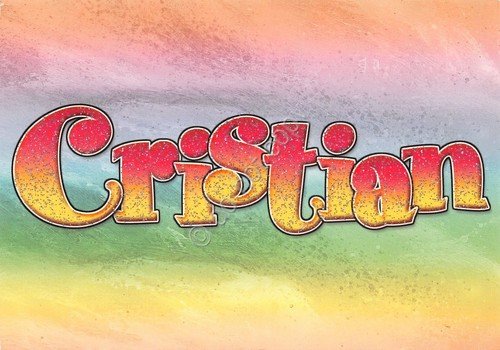 Cartolina con nome Cristian La mia cartolina che brilla etimologia … | Immagine principale