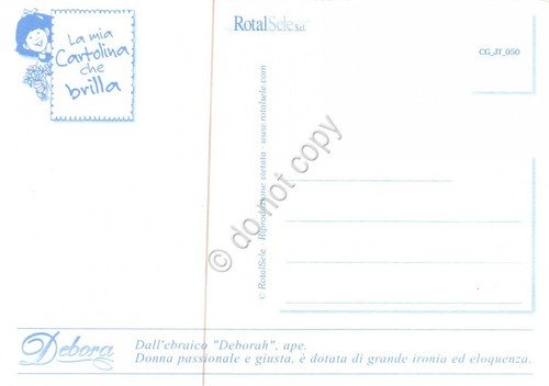 Cartolina con nome Debora La mia cartolina che brilla etimologia …