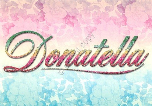 Cartolina con nome Donatella La mia cartolina che brilla etimologia …