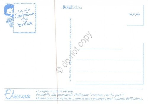 Cartolina con nome Eleonora La mia cartolina che brilla etimologia …