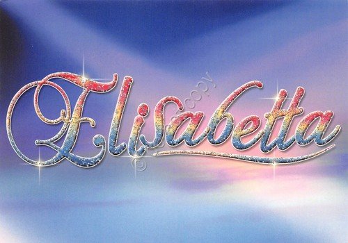 Cartolina con nome Elisabetta La mia cartolina che brilla etimologia …