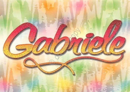 Cartolina con nome Gabriele La mia cartolina che brilla etimologia …