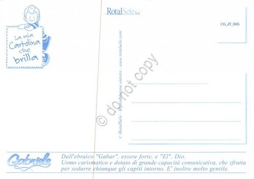 Cartolina con nome Gabriele La mia cartolina che brilla etimologia …