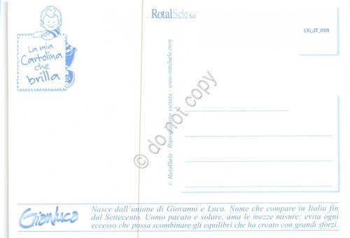 Cartolina con nome Gianluca La mia cartolina che brilla etimologia … | Immagine Gallery 2