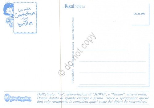 Cartolina con nome Giovanna La mia cartolina che brilla etimologia … | Immagine Gallery 2