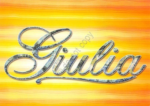 Cartolina con nome Giulia La mia cartolina che brilla etimologia …