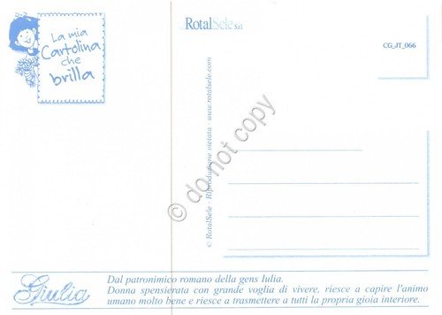 Cartolina con nome Giulia La mia cartolina che brilla etimologia …