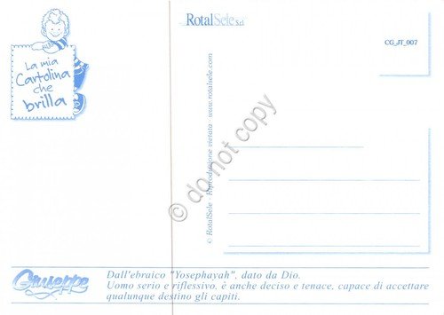 Cartolina con nome Giuseppe La mia cartolina che brilla etimologia … | Immagine Gallery 2