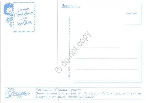 Cartolina con nome Grazia La mia cartolina che brilla etimologia …