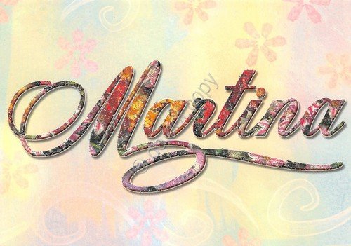 Cartolina con nome Martina La mia cartolina che brilla etimologia … | Immagine principale
