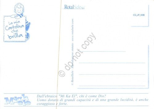 Cartolina con nome Michele La mia cartolina che brilla etimologia …