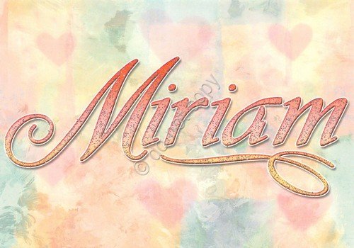 Cartolina con nome Miriam La mia cartolina che brilla etimologia … | Immagine principale