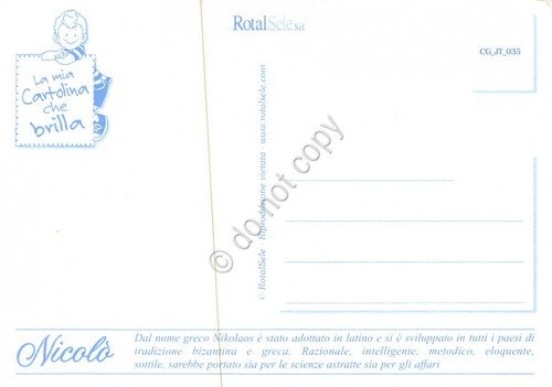 Cartolina con nome Nicolò La mia cartolina che brilla etimologia … | Immagine Gallery 2