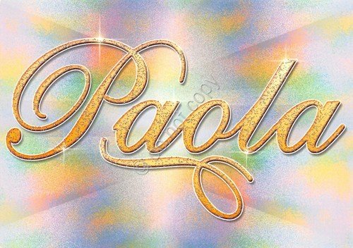 Cartolina con nome Paola La mia cartolina che brilla etimologia …