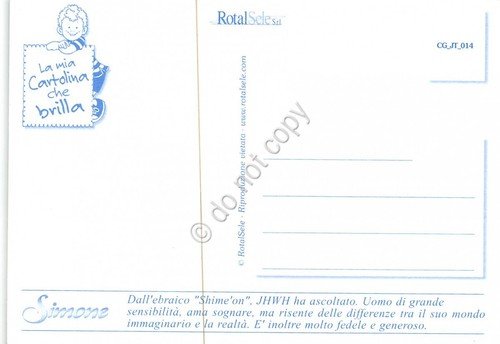 Cartolina con nome Simone La mia cartolina che brilla etimologia …
