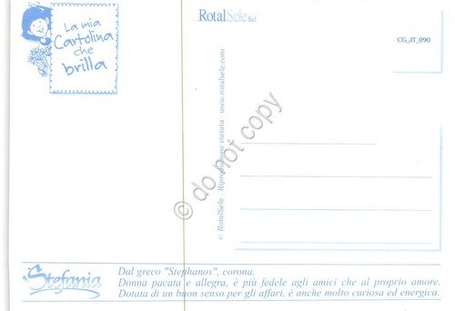 Cartolina con nome Stefania La mia cartolina che brilla etimologia … | Immagine Gallery 2