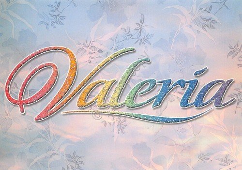 Cartolina con nome Valeria La mia cartolina che brilla etimologia …