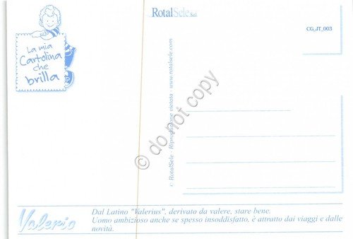 Cartolina con nome Valerio La mia cartolina che brilla etimologia … | Immagine Gallery 2