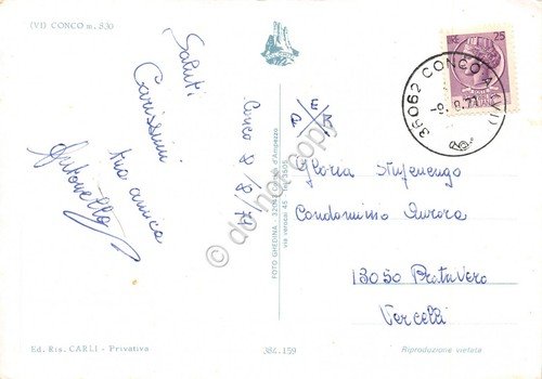 Cartolina Conco vedute 1971 (Vicenza) | Immagine Gallery 2