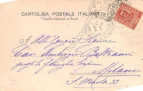 Cartolina Conegliano Corso V. Emanuele Palazzo Montalban animata 1904 | Immagine Gallery 2