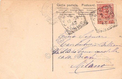 Cartolina Conegliano Vista da Piazza Cima 1900 circa | Immagine Gallery 2