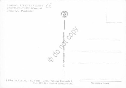 Cartolina Coppola Pinetamare Castelvolturno Grand Hotel Pinetamare
