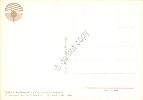 Cartolina Coppola Pinetamare mappa con località illustrata anni '90 | Immagine Gallery 2