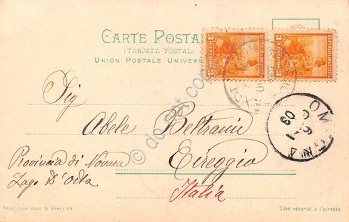 Cartolina Cordoba Argentina Capilla del Monte Los Mogotes 1902