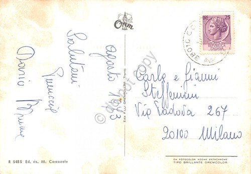 Cartolina Coredo 2 vedute stelle alpine panorama (Trento) | Immagine Gallery 2