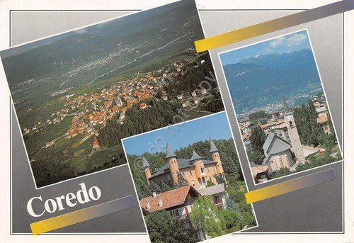 Cartolina Coredo Vedutine panorama dall'alto 1993 (Trento) | Immagine Gallery 1
