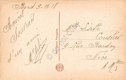 Cartolina Corfou Corfù Esplanade 1918