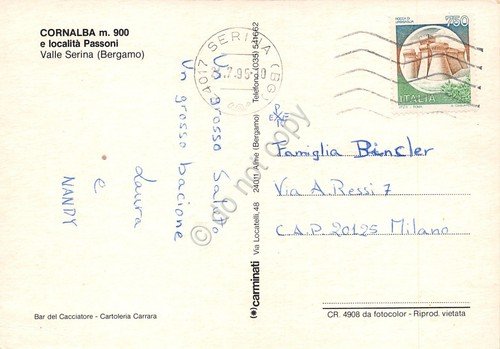 Cartolina Cornalba vedute 1995 (Bergamo) | Immagine Gallery 2