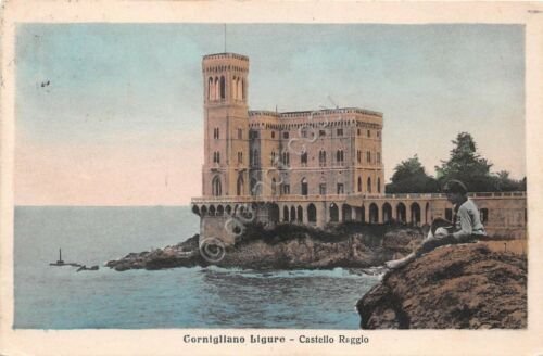 Cartolina Cornigliano Ligure Castello Reggio anni '20