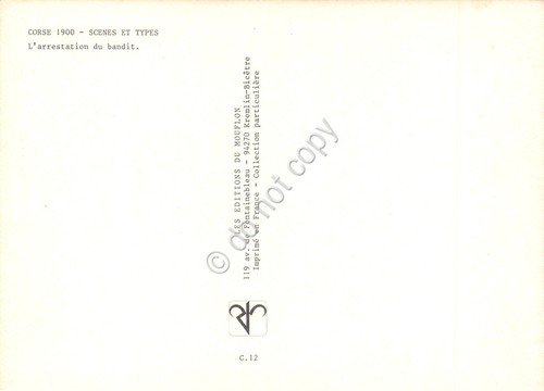 Cartolina Corse Scene et Types Arrestation du bandit anni '80 | Immagine Gallery 2