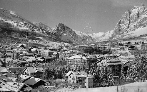 Cartolina Cortina Col Rosà Punta Flammes Ghedina 1953 | Immagine principale